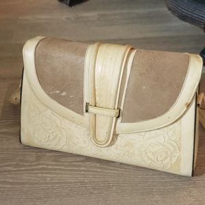 Vintage craftsman tooled leather purse